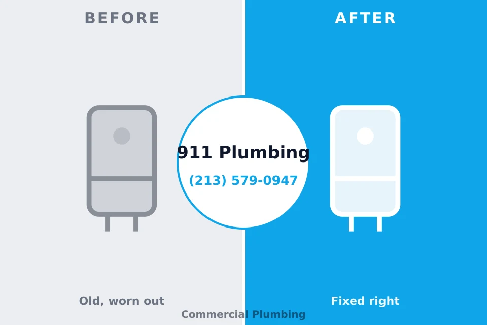Before and after: plumbing company Milford Mill, MD